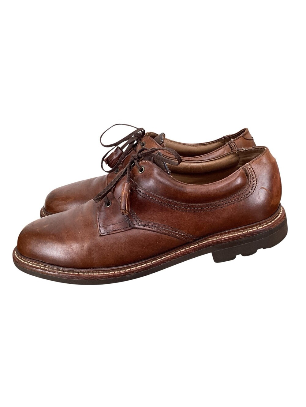 Johnston & Murphy Passport Dress Shoes Mens 10.5 W Oxford Lace Up Casual Brown